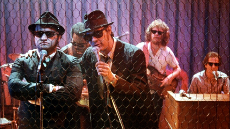 Band Performing on Stage — Black, Dramatic, Photograph
