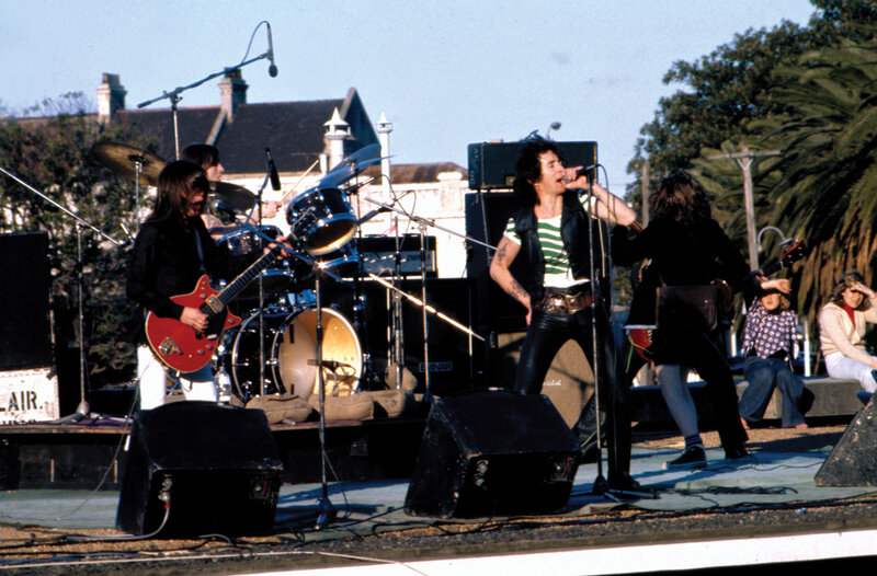 Band Performing on Stage — Black, Energetic, Afternoon