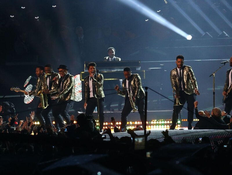 Band Performing on Stage — Black, Energetic, Night, Photograph, Audience, Musicians