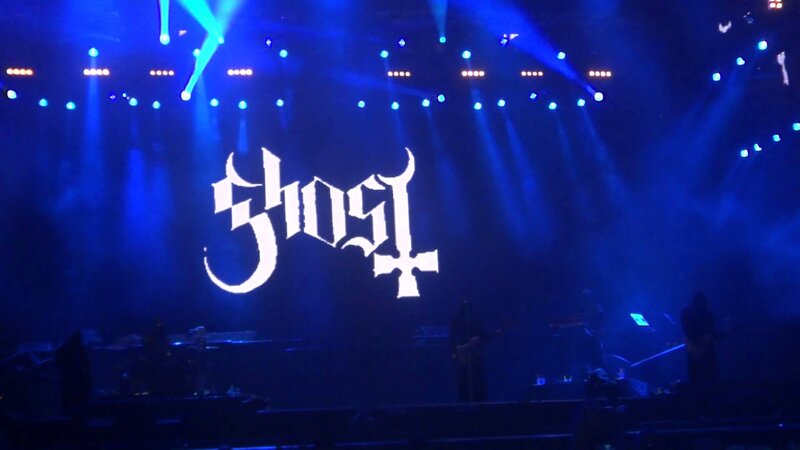 Band Performing on Stage — Blue, Dark