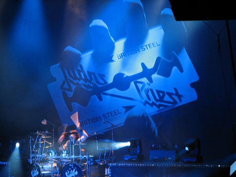 Band Performing on Stage — Blue, Dramatic, Night