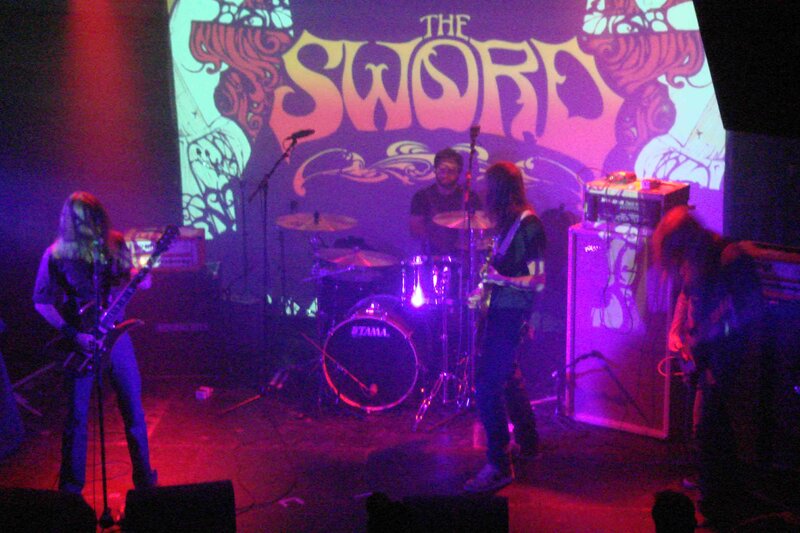 Band Performing on Stage — Purple, Dark