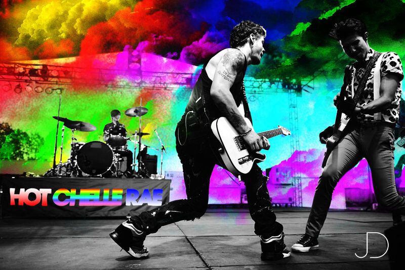 Band Performing on Stage — Rainbow
