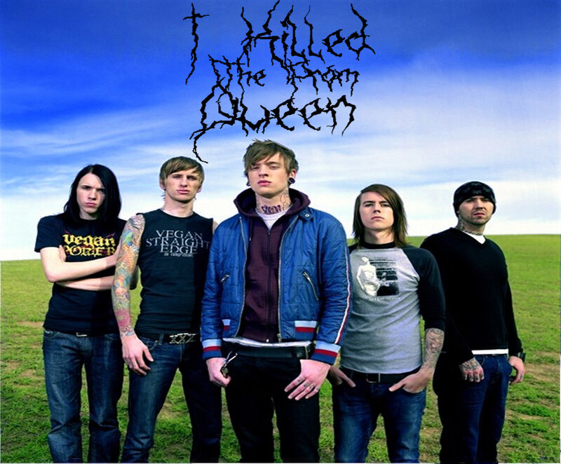 band photo in a field