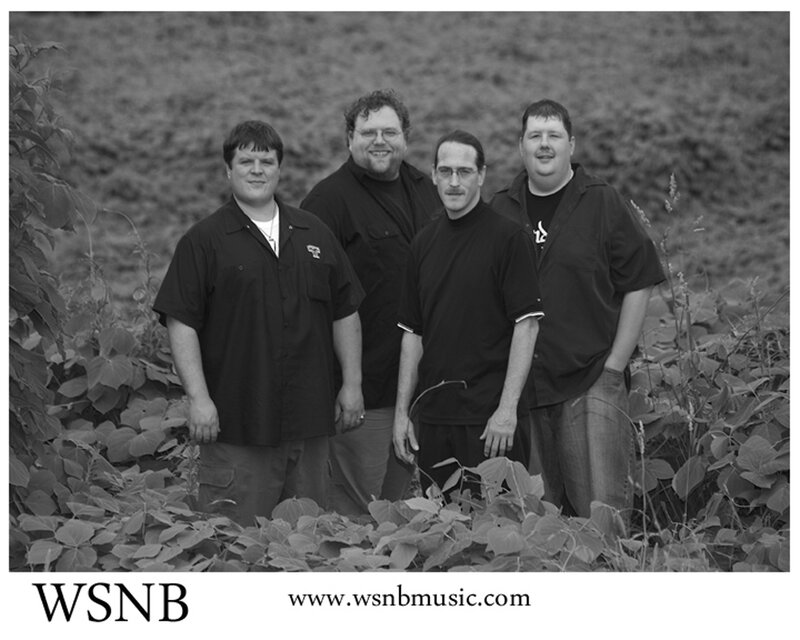 band photo in black and white