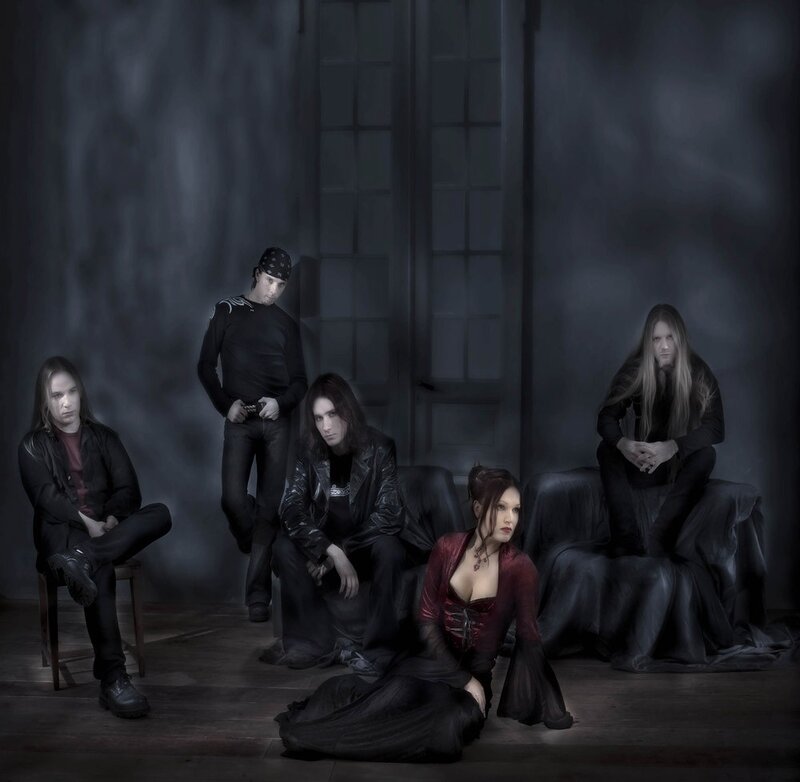 band photo in dark setting