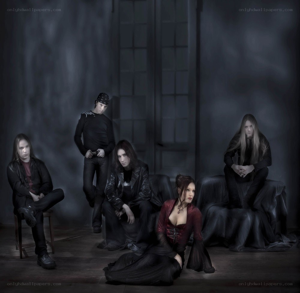 band photo in dark setting