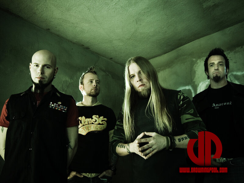 band photo in green lighting
