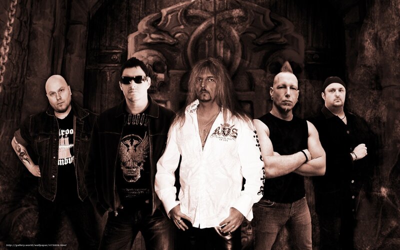 band photo in sepia tones