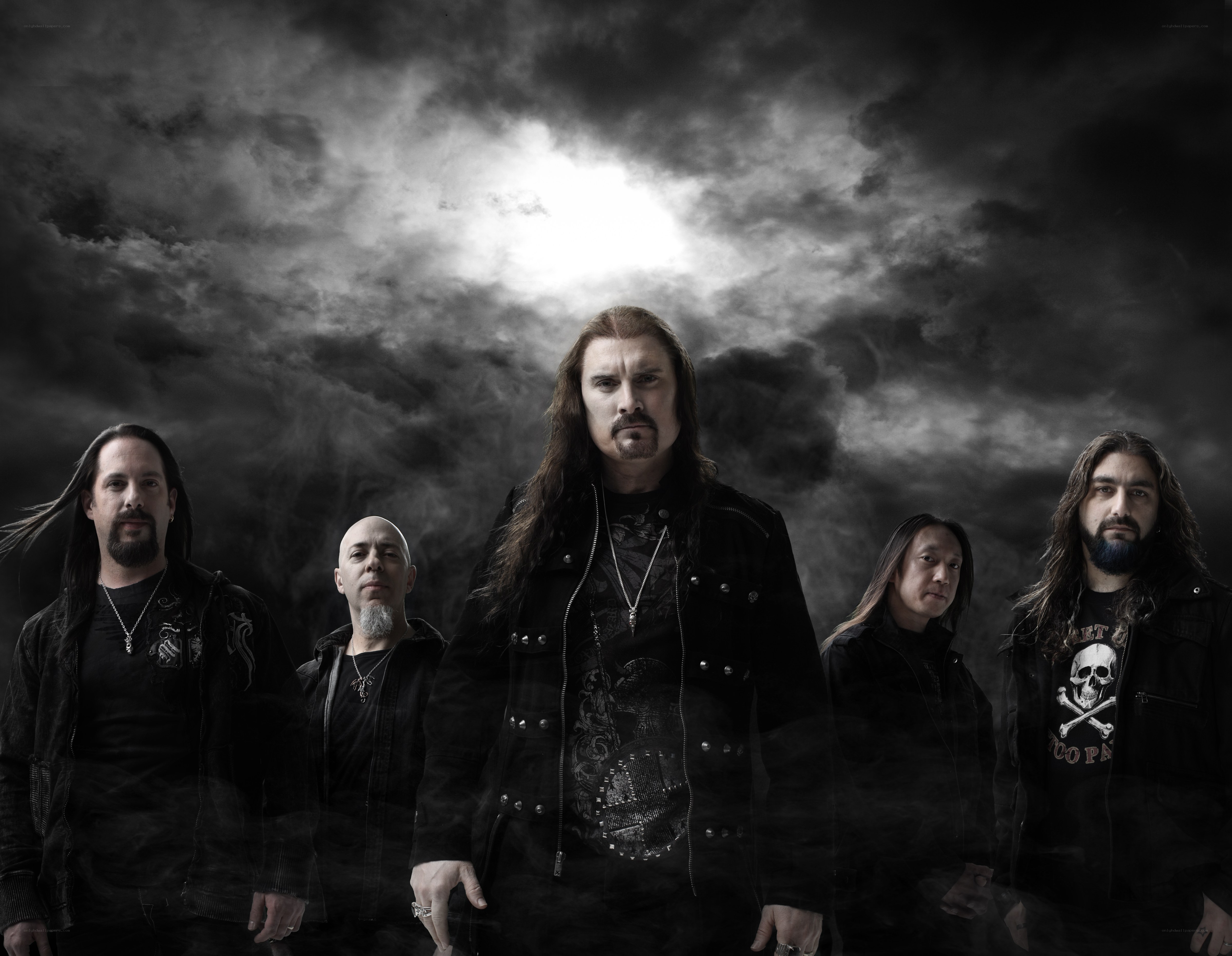 band photo with dark sky