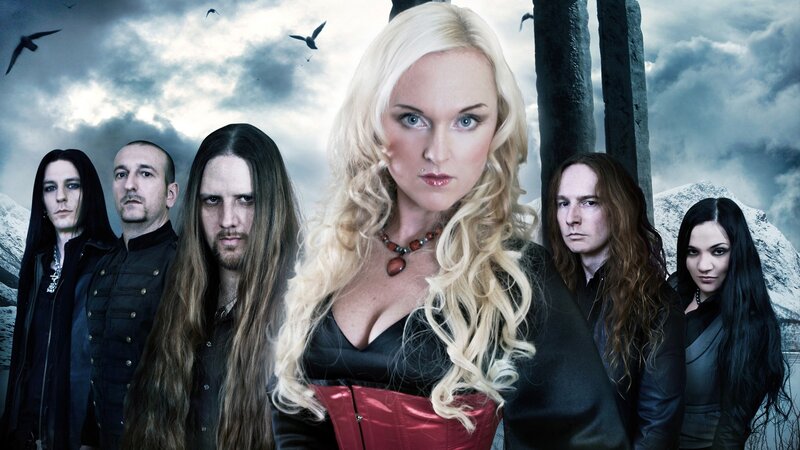 band photo with fantasy backdrop