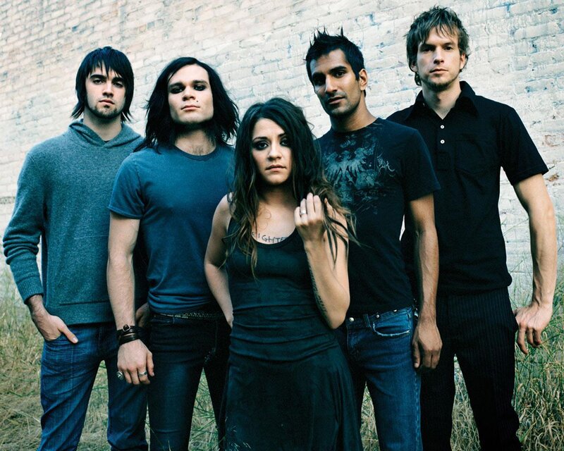 band photo with five members