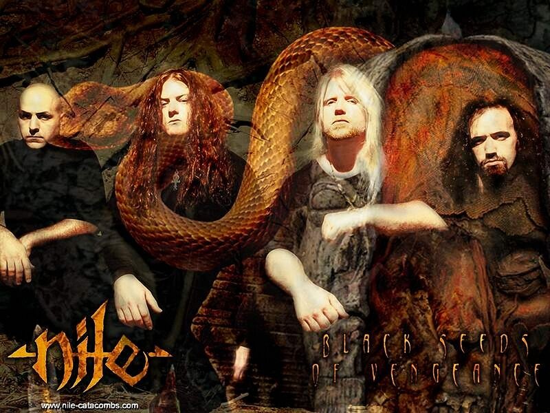 band photo with snake