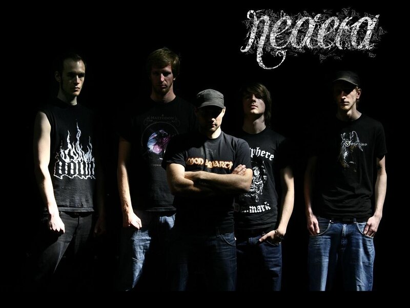 band photo with stylized logo