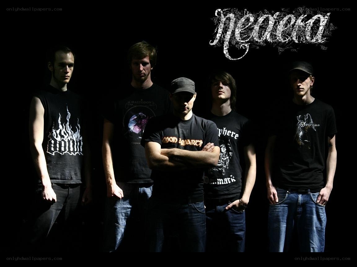 band photo with stylized logo
