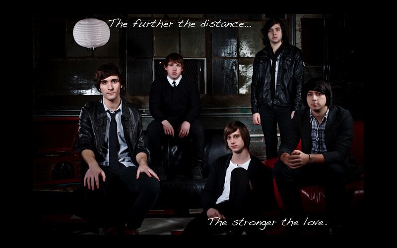 band photo with text