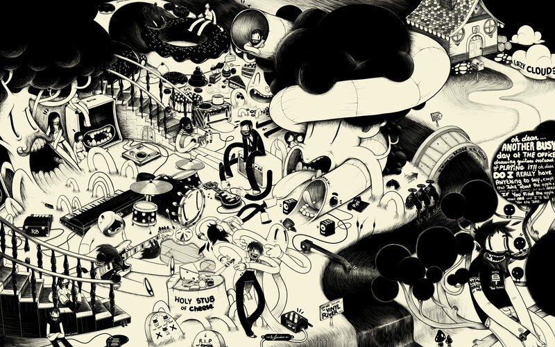 Band Playing Music — Black