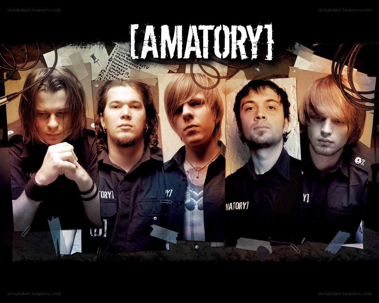 band portrait collage