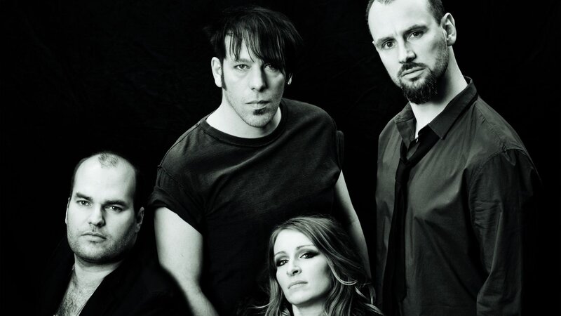 band portrait in black and white