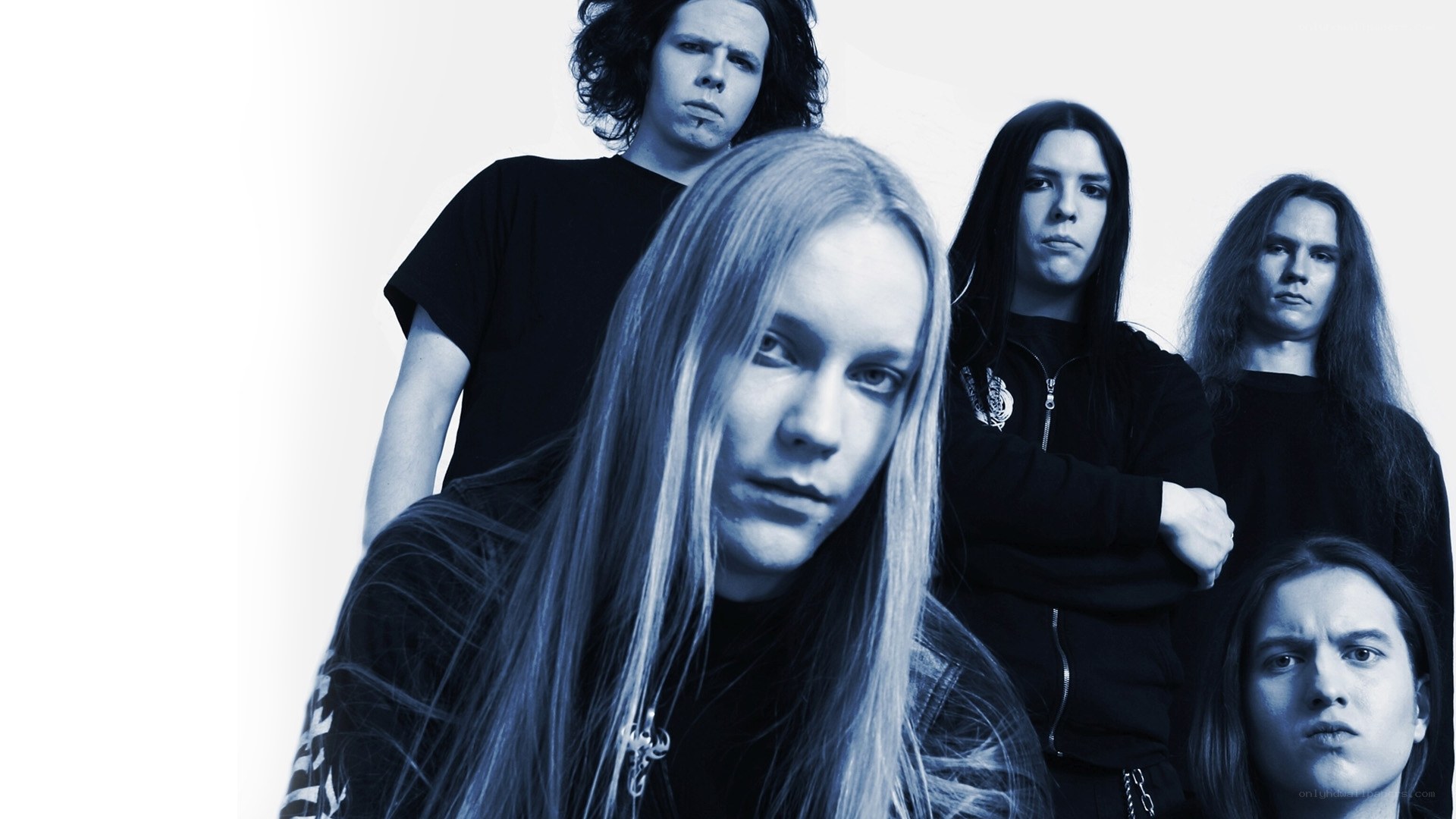 band portrait in blue tones