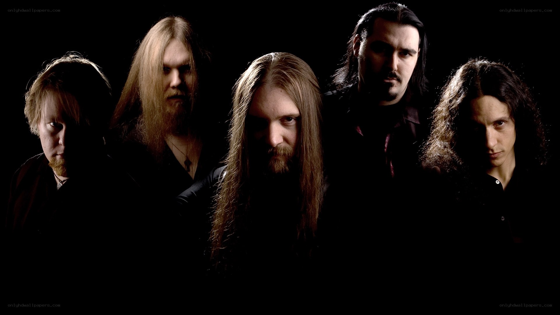 band portrait in dark setting