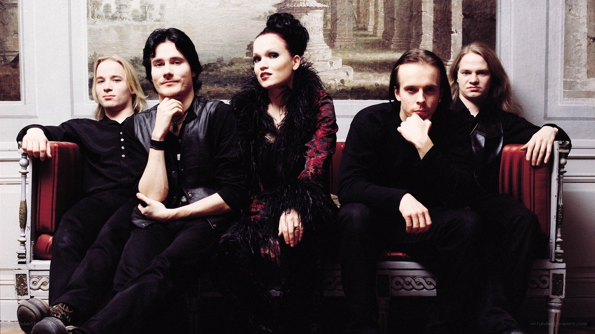 band portrait in formal setting
