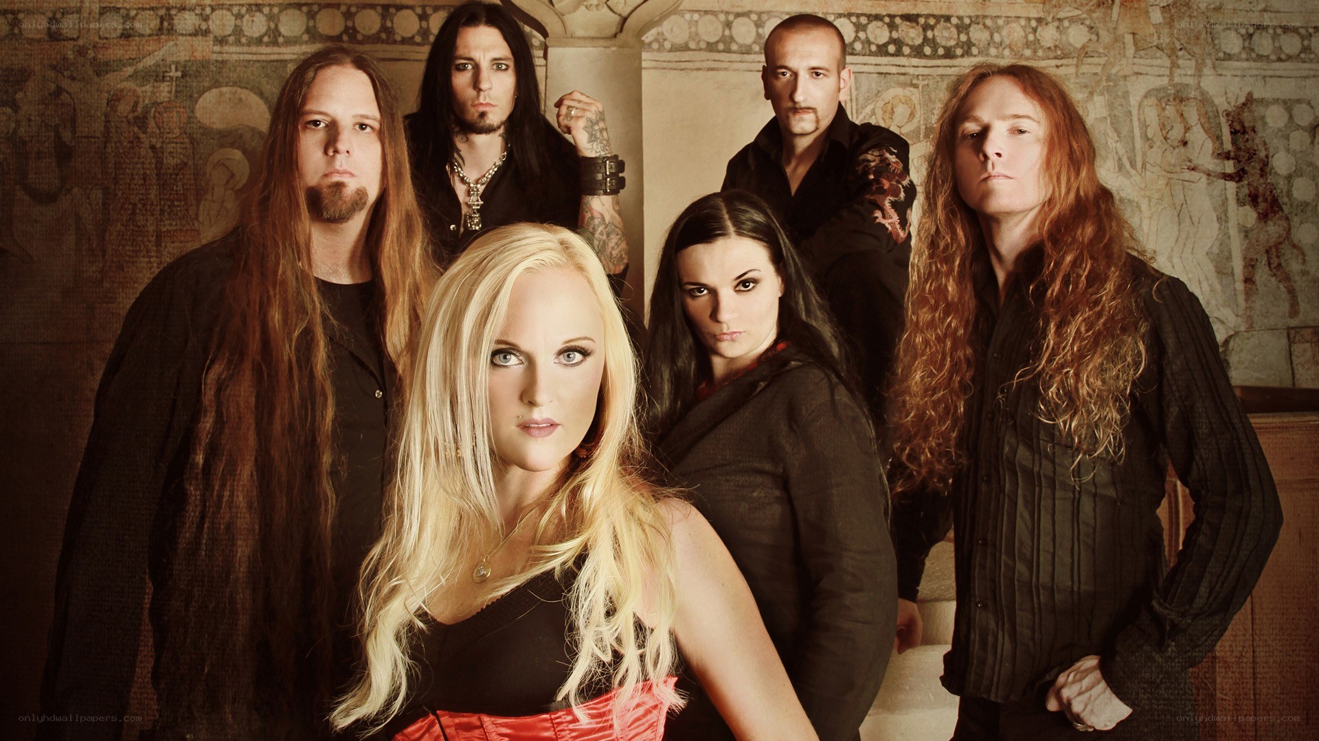 band portrait in historic setting