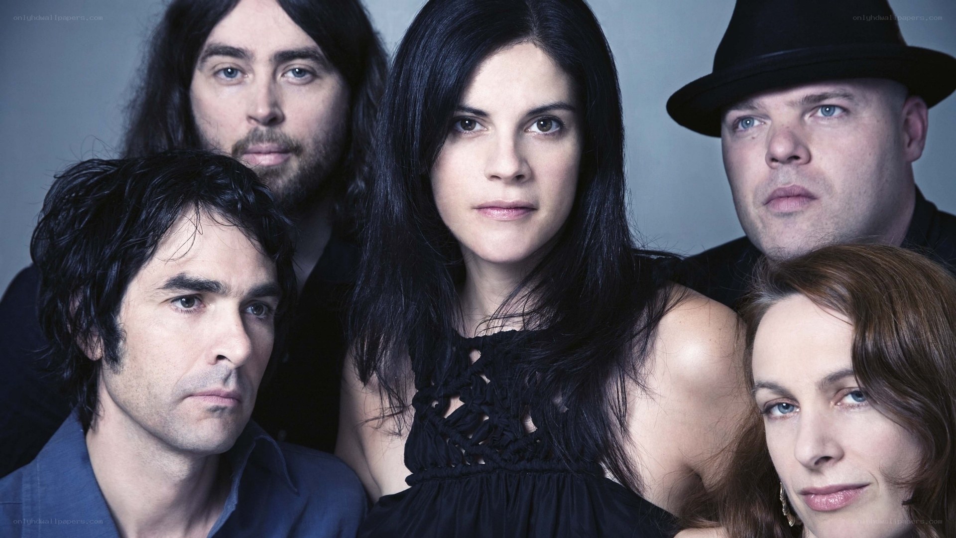 band portrait of five members