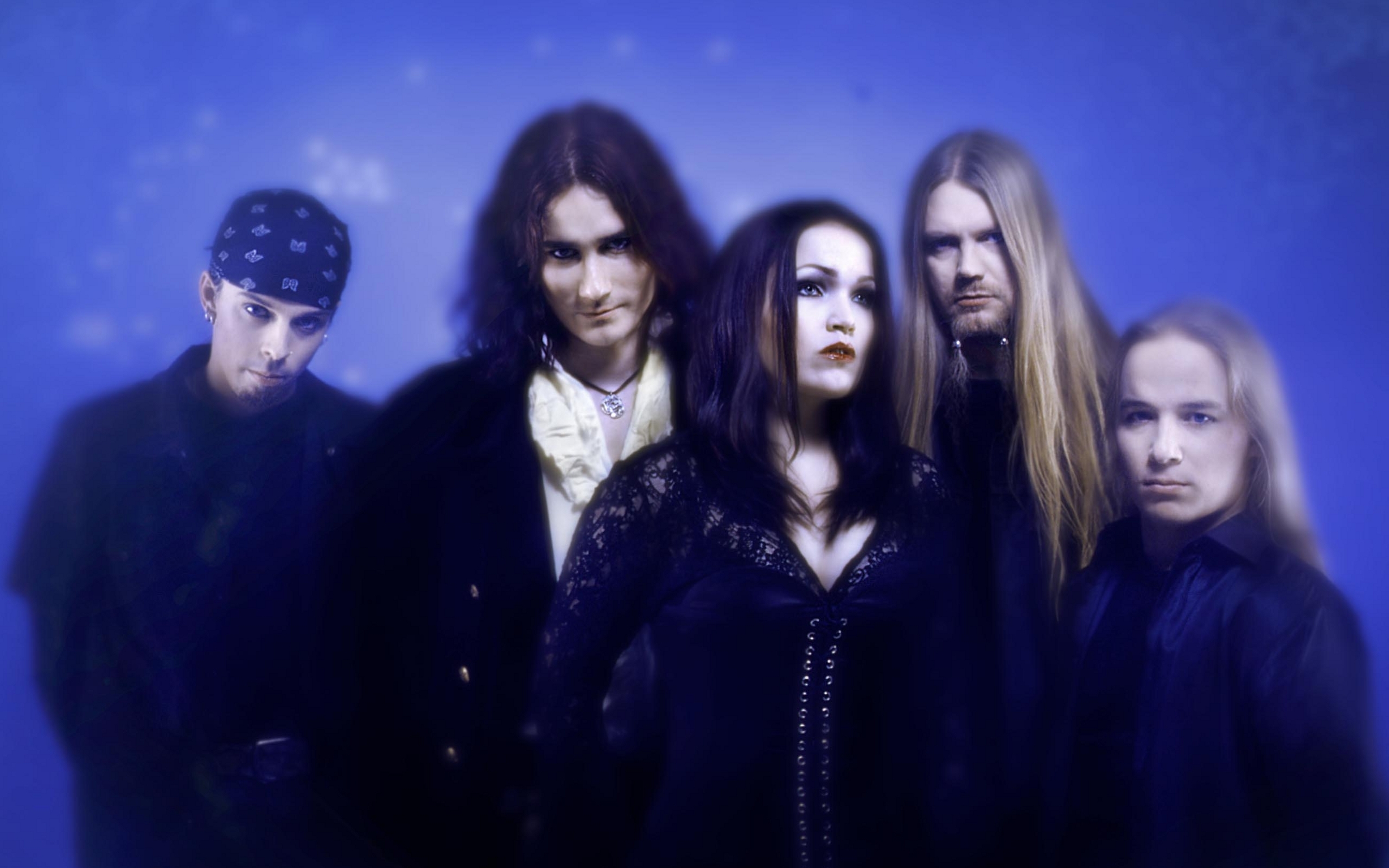band portrait with blue lighting