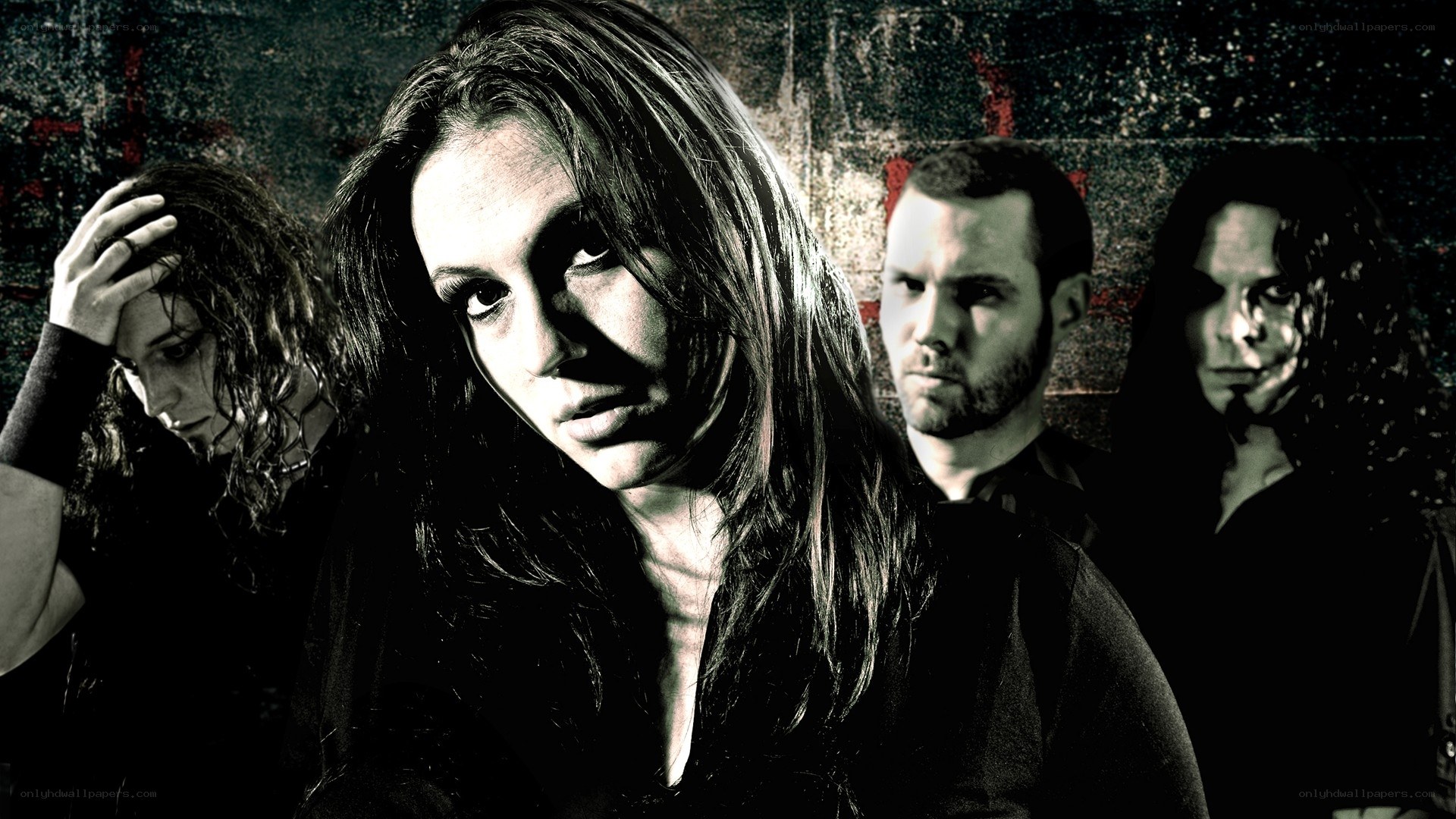 band portrait with dramatic lighting