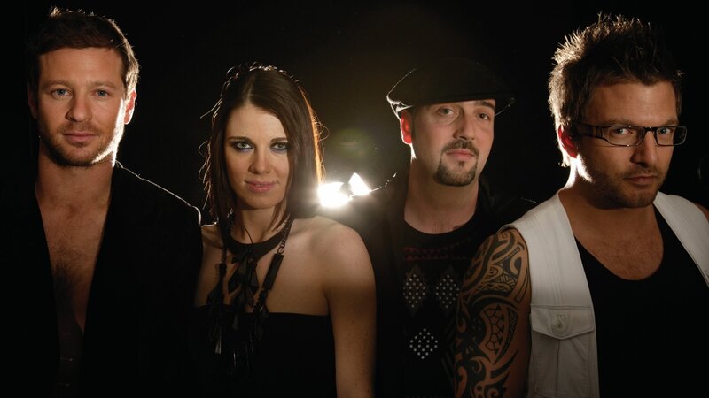 band portrait with dramatic lighting