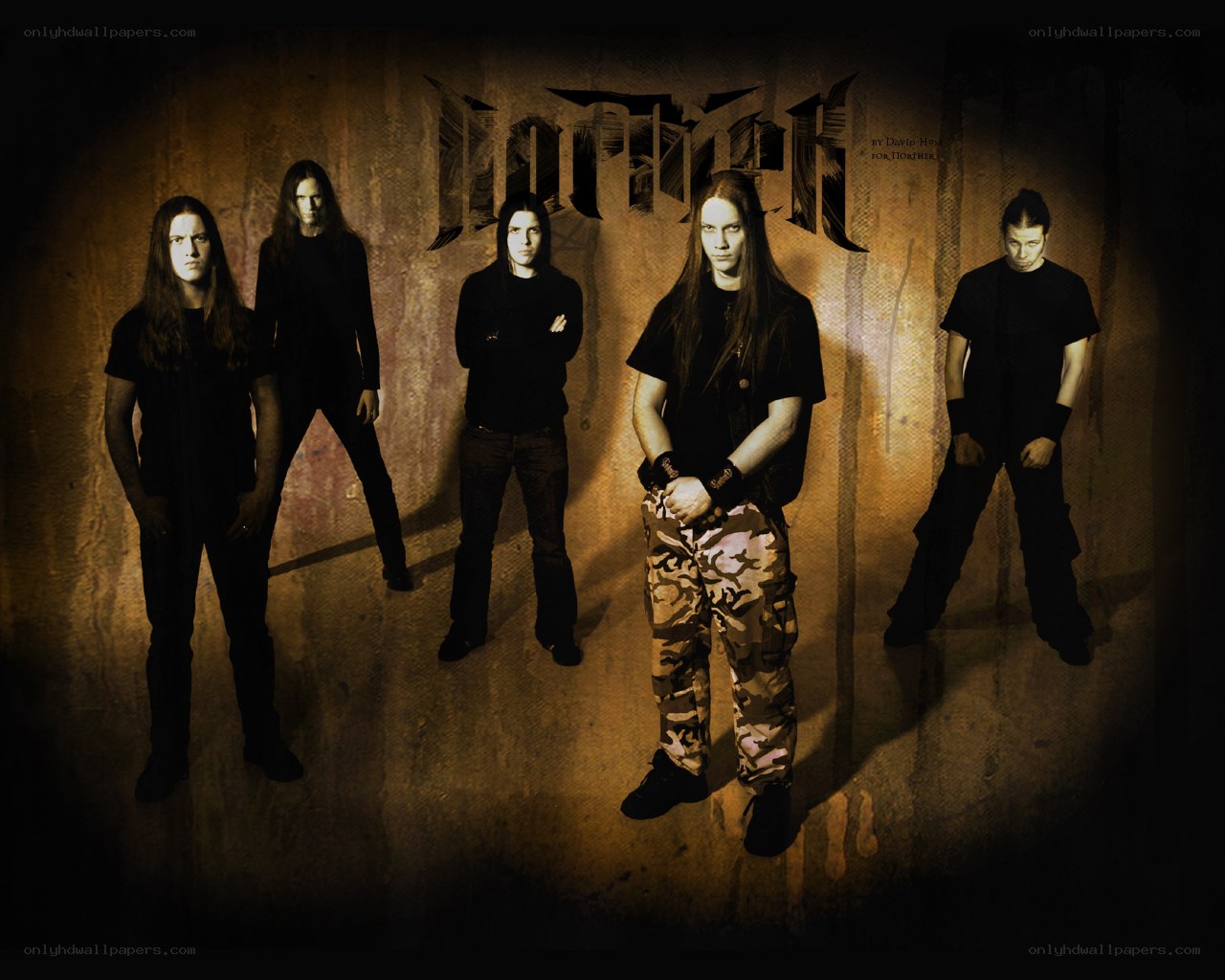 band portrait with logo