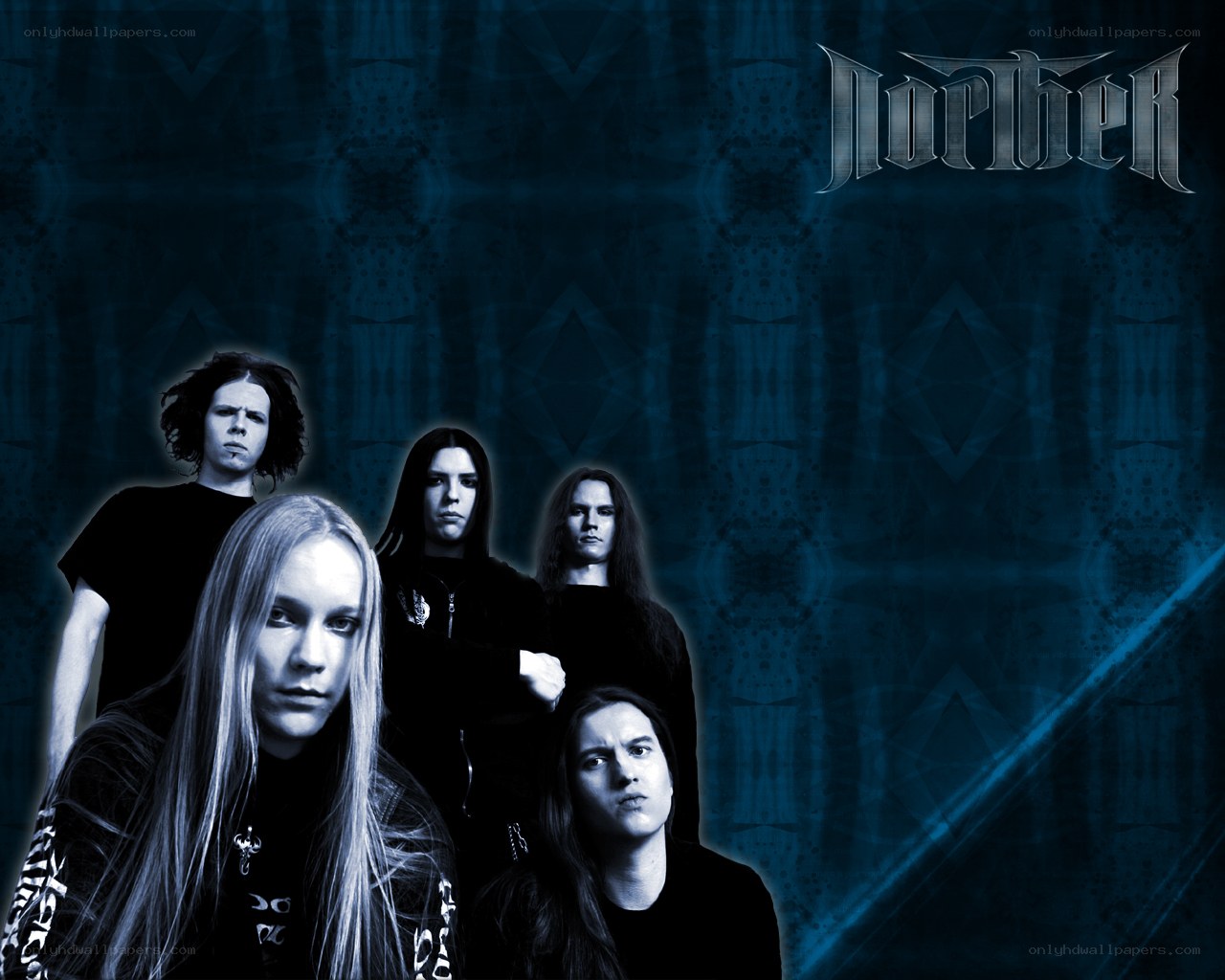 band portrait with logo