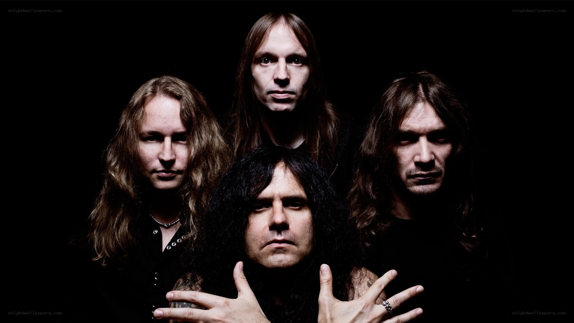 band portrait with long hair
