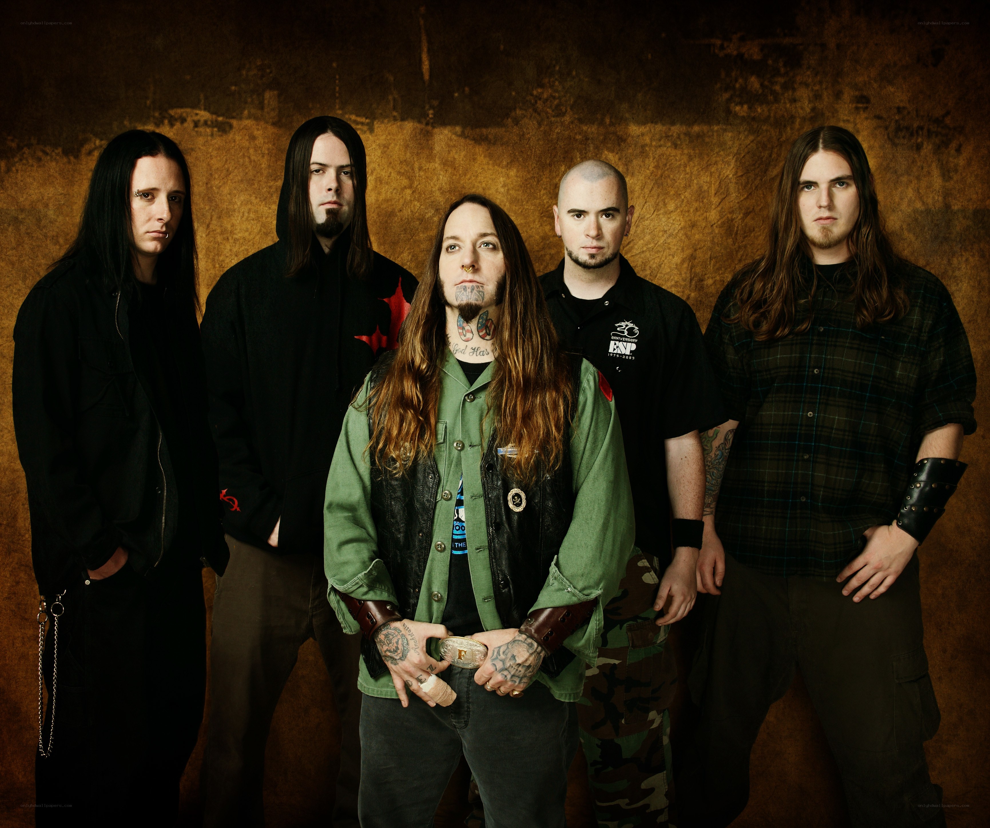 band portrait with tattoos