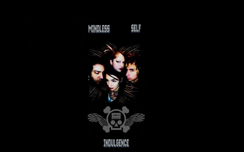 band poster with skull logo