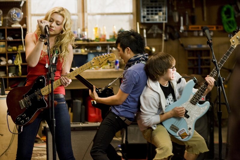 band practicing in garage