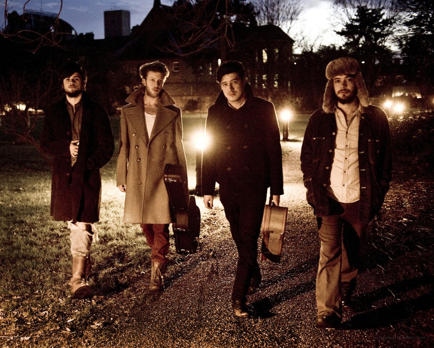 band walking at night