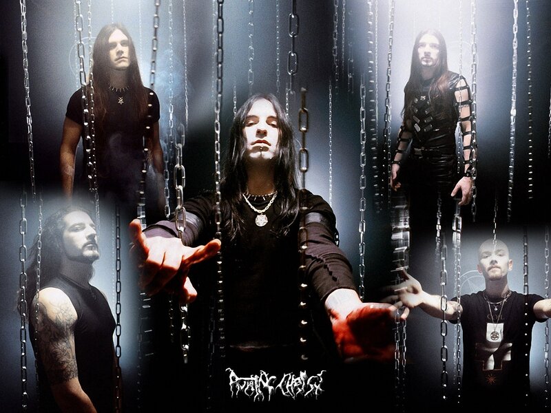 band with chains and blood