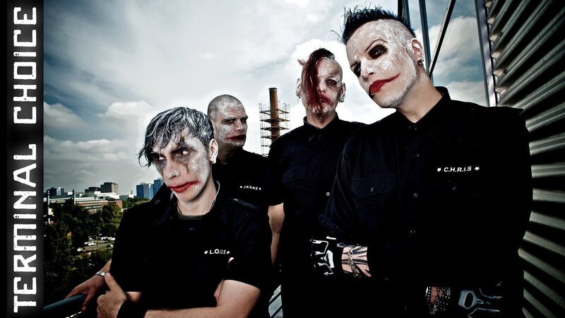 band with clown makeup