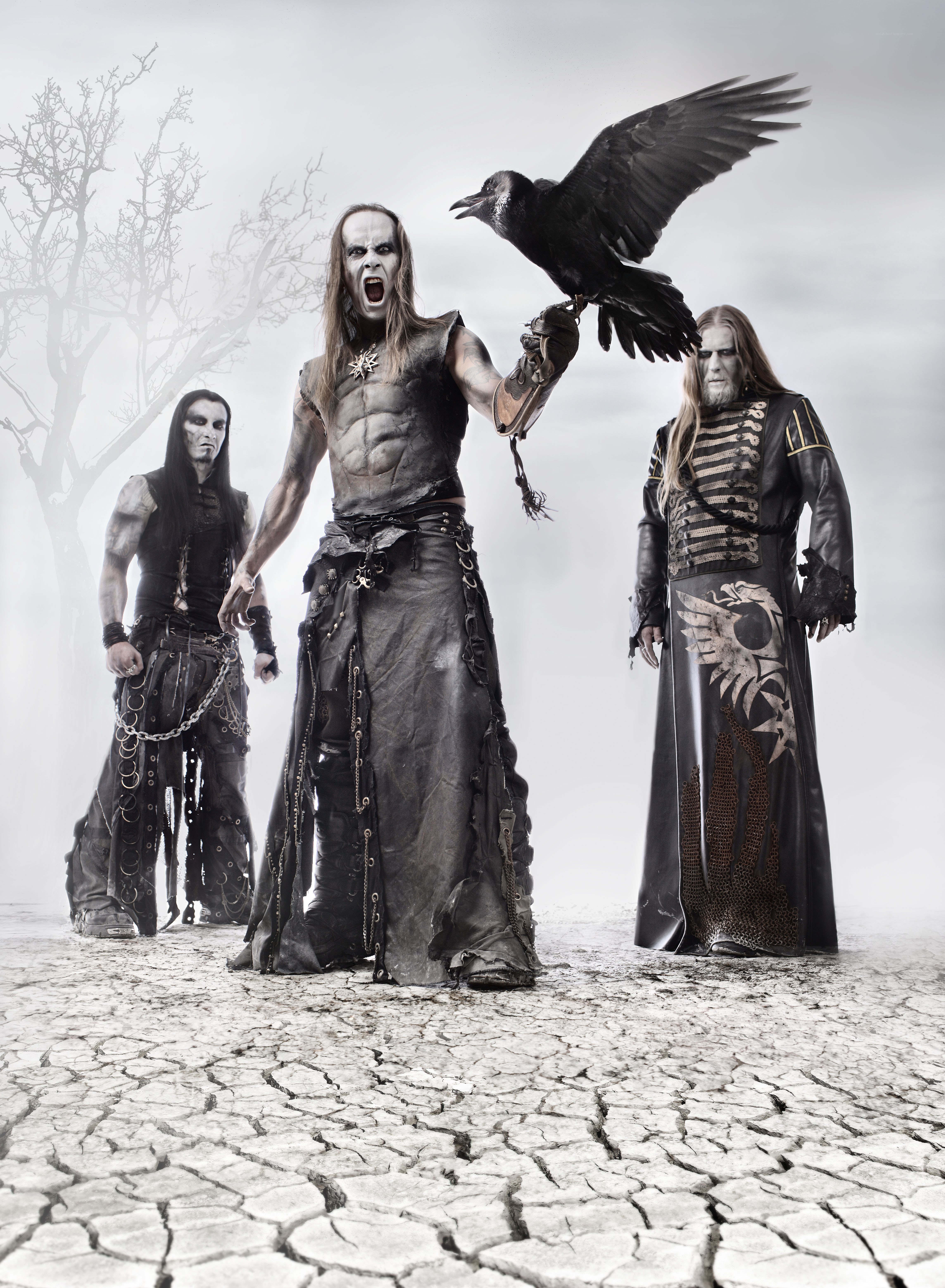 band with crows and dark makeup