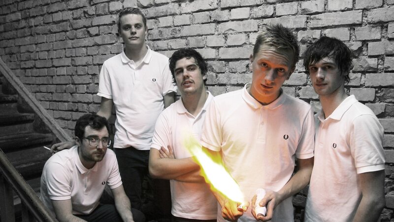 band with flame effect