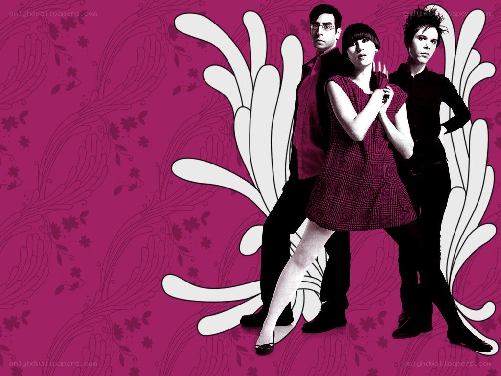 band with floral background