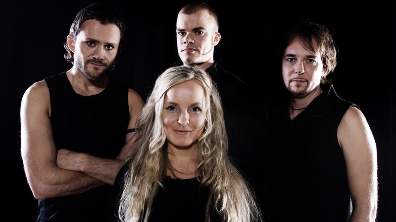 Band with Four Members — Black, Serious, Photograph
