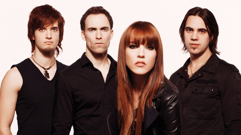 Band with Four Members — Black, Serious