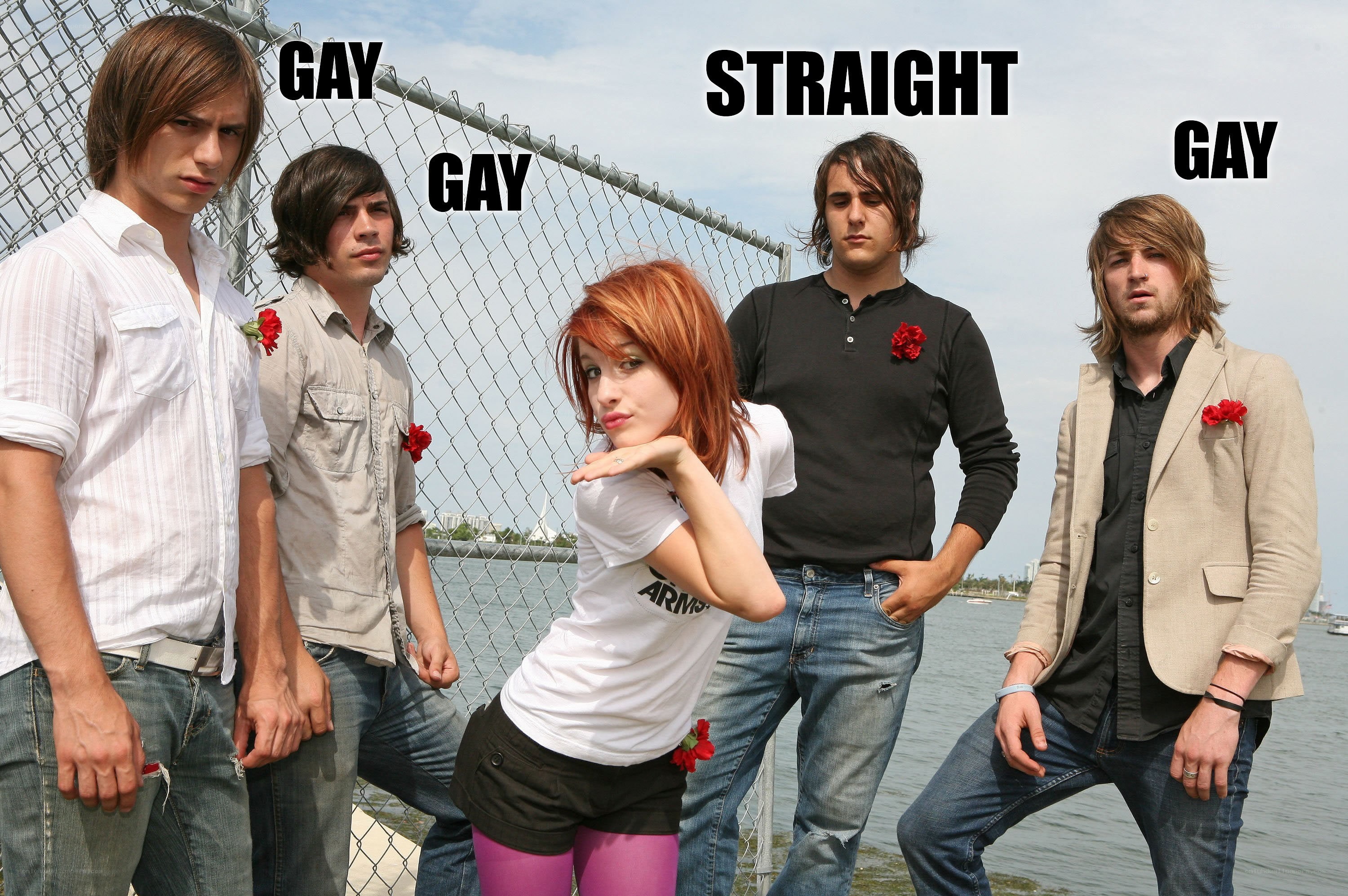 band with gender labels