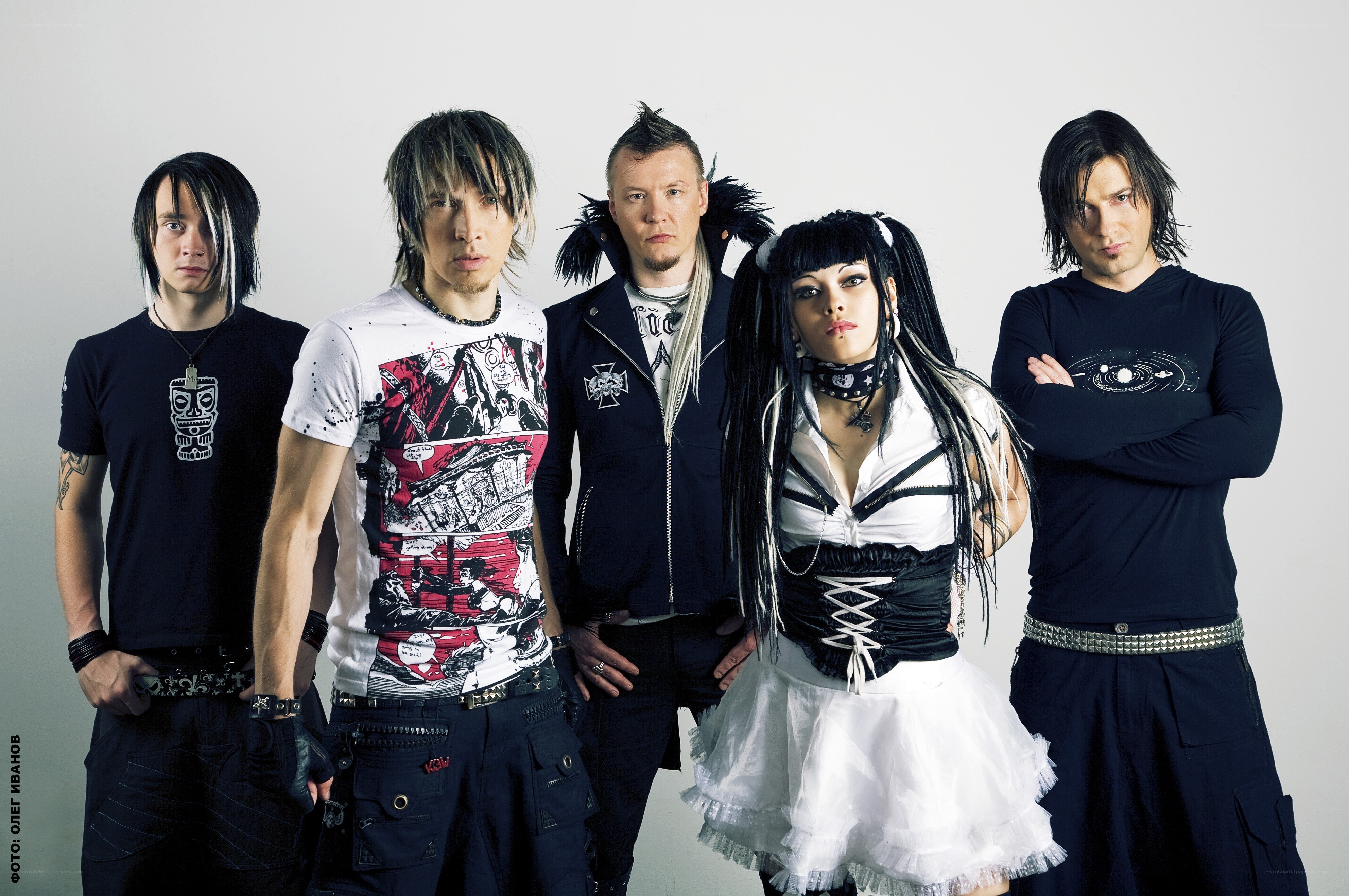 band with gothic style members
