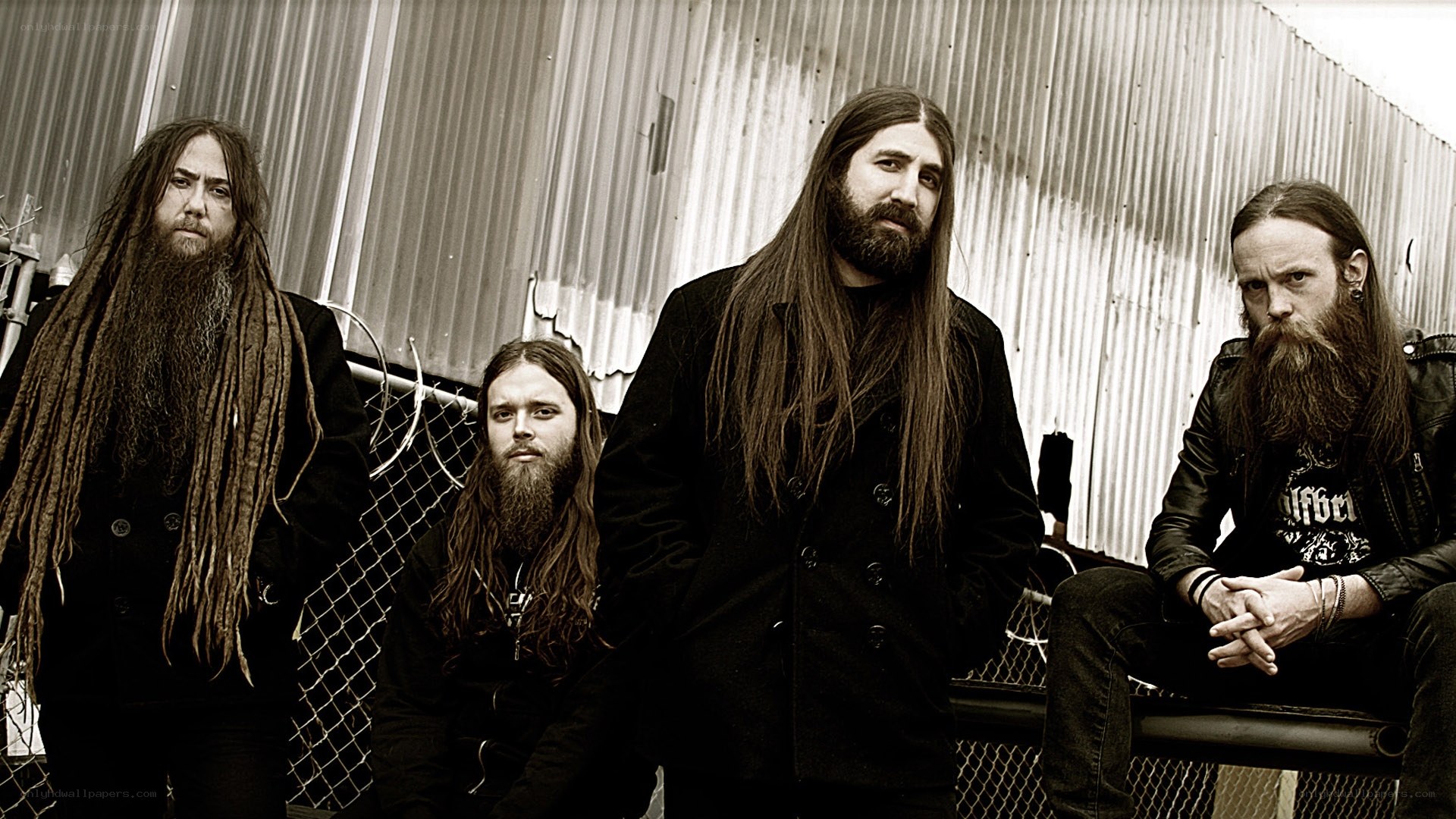 band with long hair and beards