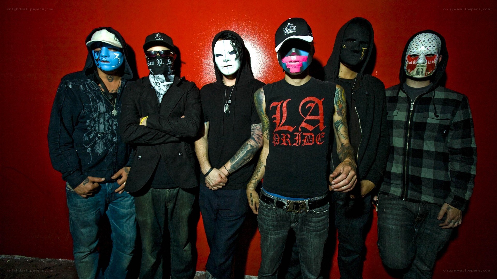 band with masked members