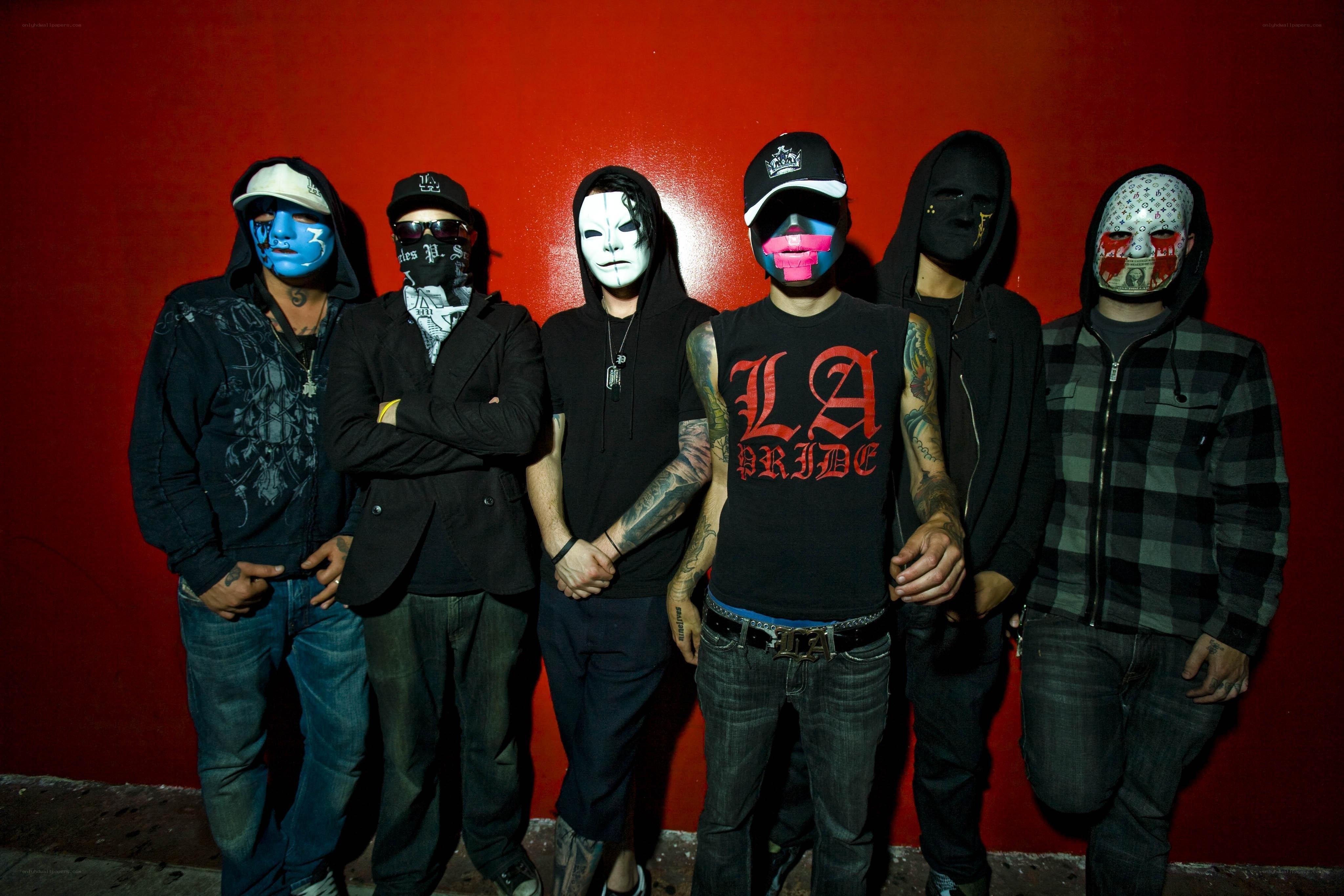 band with masked members